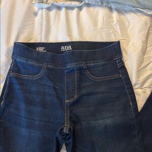 a.n.a Blue Jeggings with Classic Indigo Wash